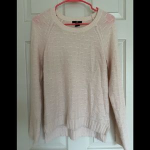 H&M Wool Blend Light Pink Knit Sweater, Size S, Pre-Owned